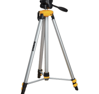 DEWALT Lazer Seviyesi Tripod – ¼ x 20 Vida Bağlantısı, Katlanabilir Ayaklar, Kaymaz Taban, Taşıma Çantası
